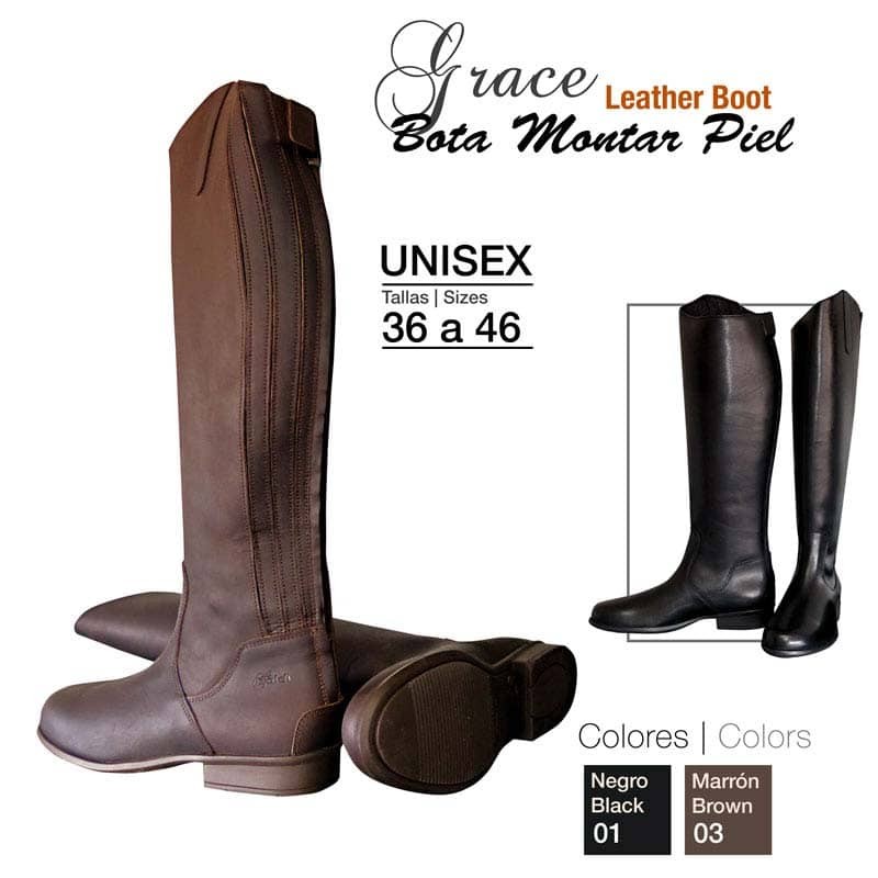 Bota montar Grace piel