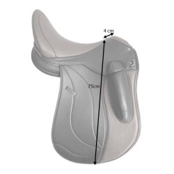 Silla de doma Omega monofaldón muslera con puentes intercambiables