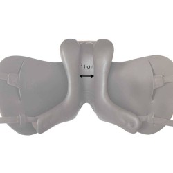 Silla de doma Omega monofaldón muslera con puentes intercambiables