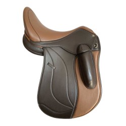 Silla de doma Omega monofaldón muslera con puentes intercambiables