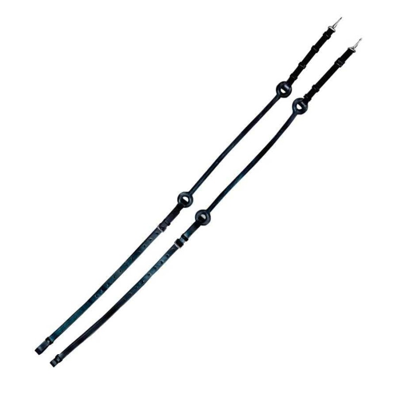 RIENDAS DE ATAR CUERO ECONÓMICO GOMA LARGA