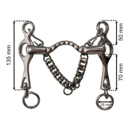 BOCADO PORTUGUES INOX.EMBOCADURA ESTRIADA