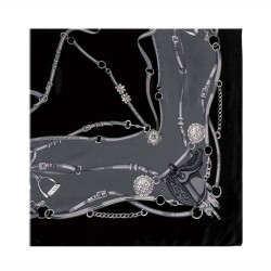 Pañuelo ecuestre negro