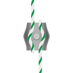 Conector simple para alambre o hilo conductor