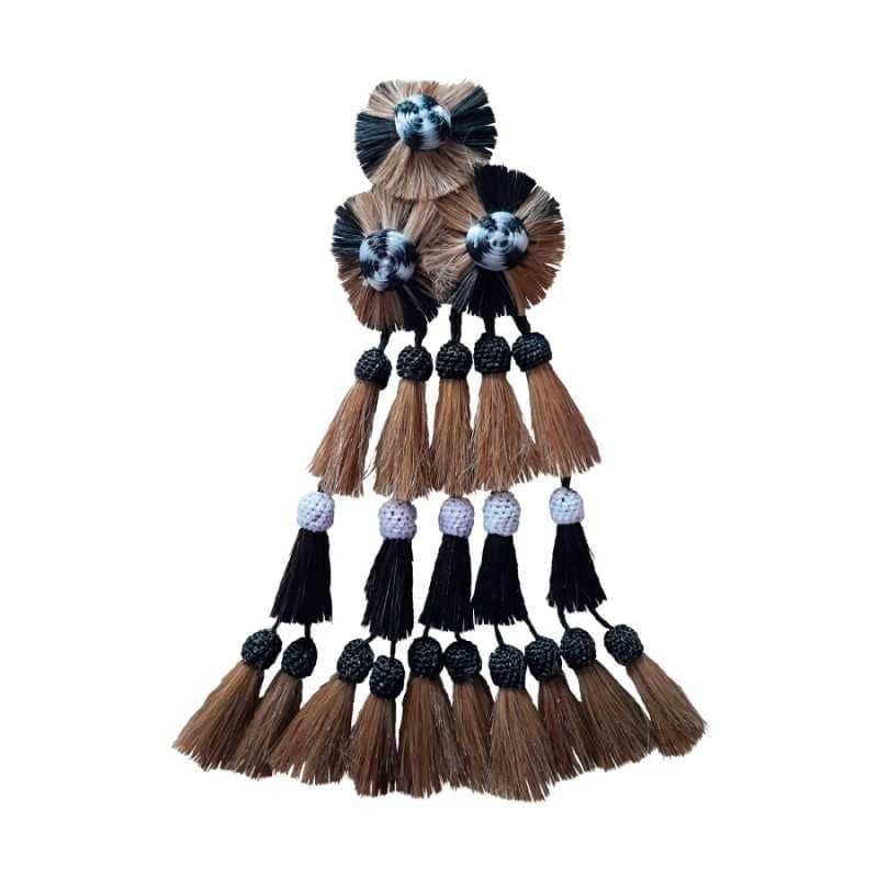 Mosquero de pelo con 20 borlas económico