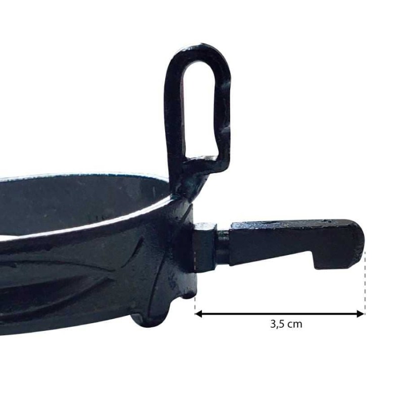 Espuela vaquera pavonada de contacto gallo recto