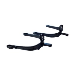 Espuela vaquera pavonada de contacto gallo recto