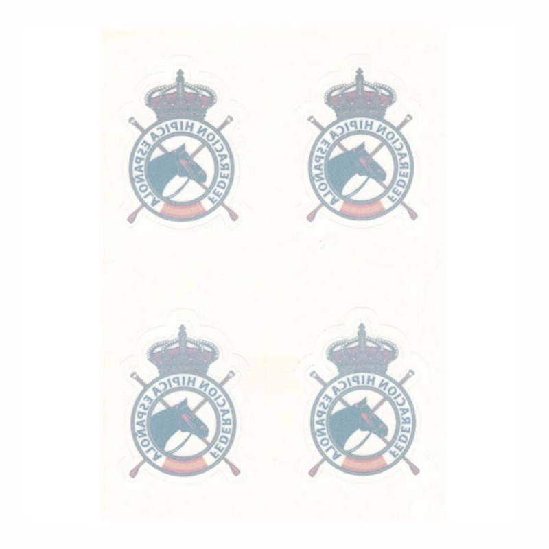 Pegatina Real Federación Hípica Española interior