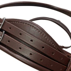 Cabezada para filete ergonómica con frontalera decorada y riendas de lona