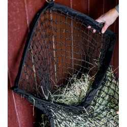 Haynet with filling aid