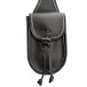 Alforja delantera de cuero para silla vaquera