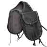 Alforja delantera de cuero para silla vaquera