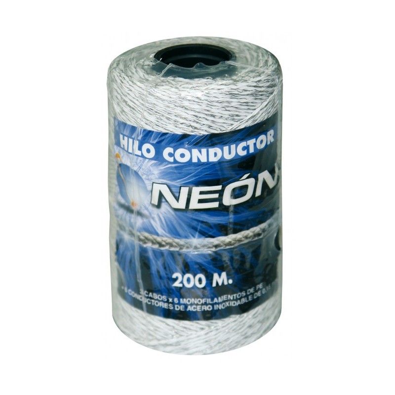 Hilo conductor blanco 6 hilos neon