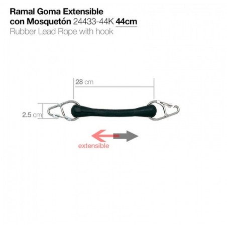 RAMAL GOMA EXTENSIBLE 44 CM