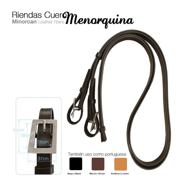 Minorcan leather reins