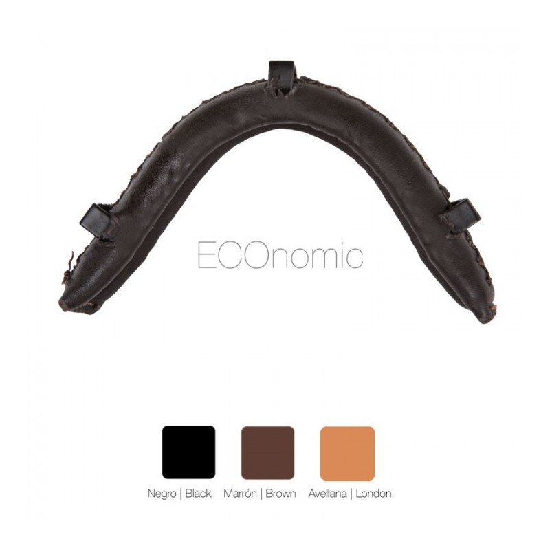 SERRETA MUSEROLA ECONÓMICA 3 PASADORES METAL FORRADA