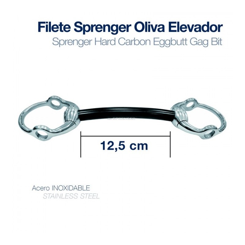 FILETE SPRENGER BASIC HARD CARBON ELEVADOR EMBOCADURA RECTA