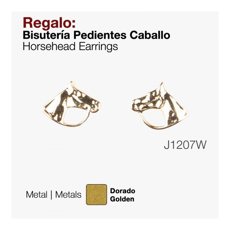 PENDIENTES CABEZA DE CABALLO