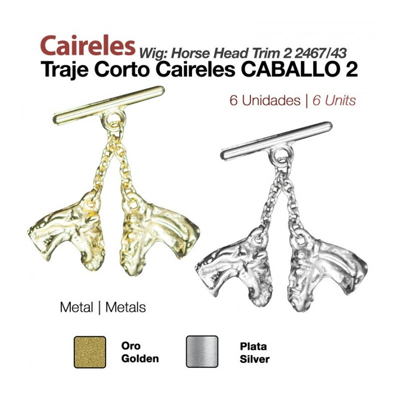 CAIRELES 2 CABEZAS DE CABALLO - 6 UNIDADES