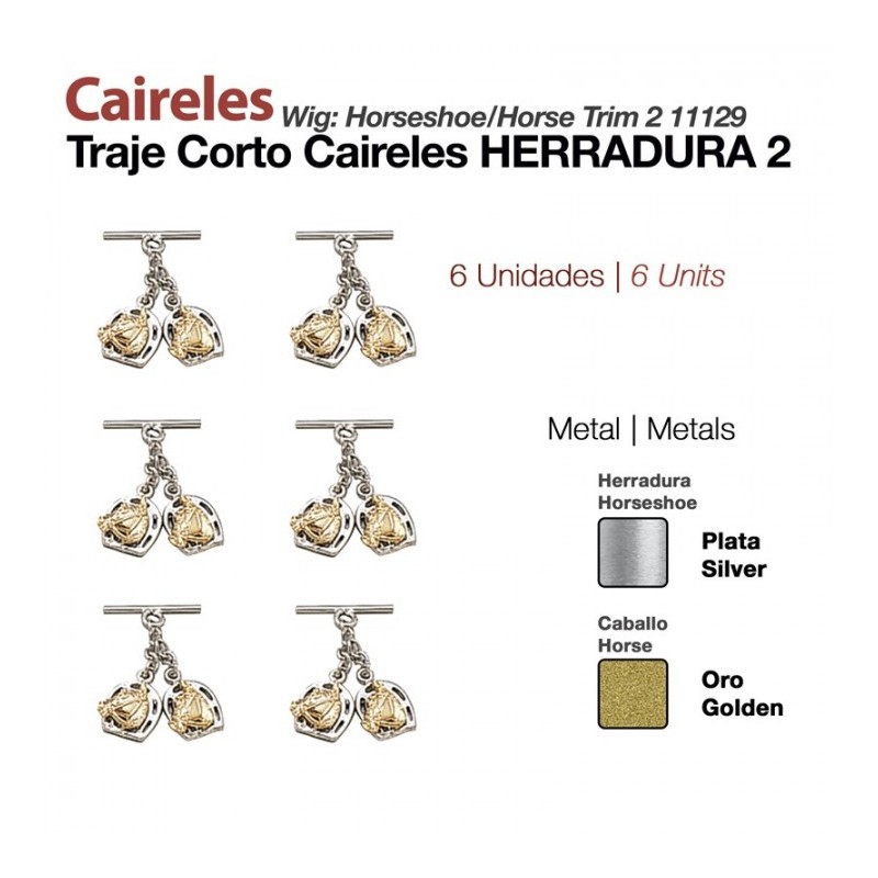 CAIRELES 2 HERRADURAS - 6 UNIDADES