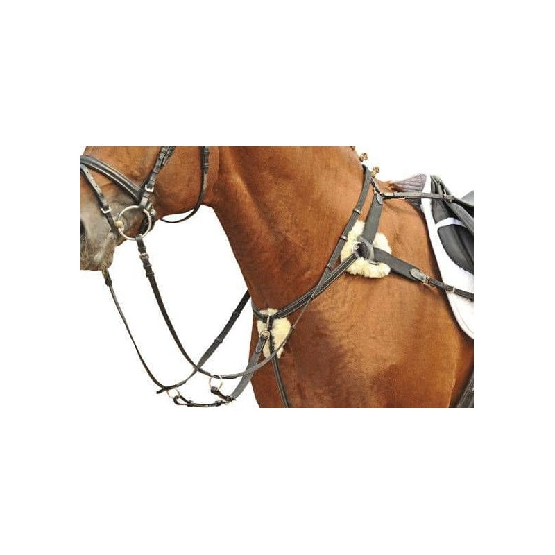 Breastplate/martingale with lambswool