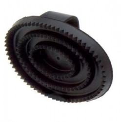 Oval rubber curry comb for...