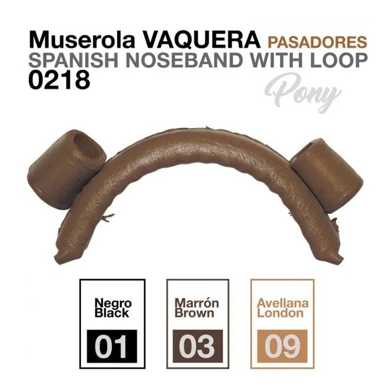 Spanish noseband with loop