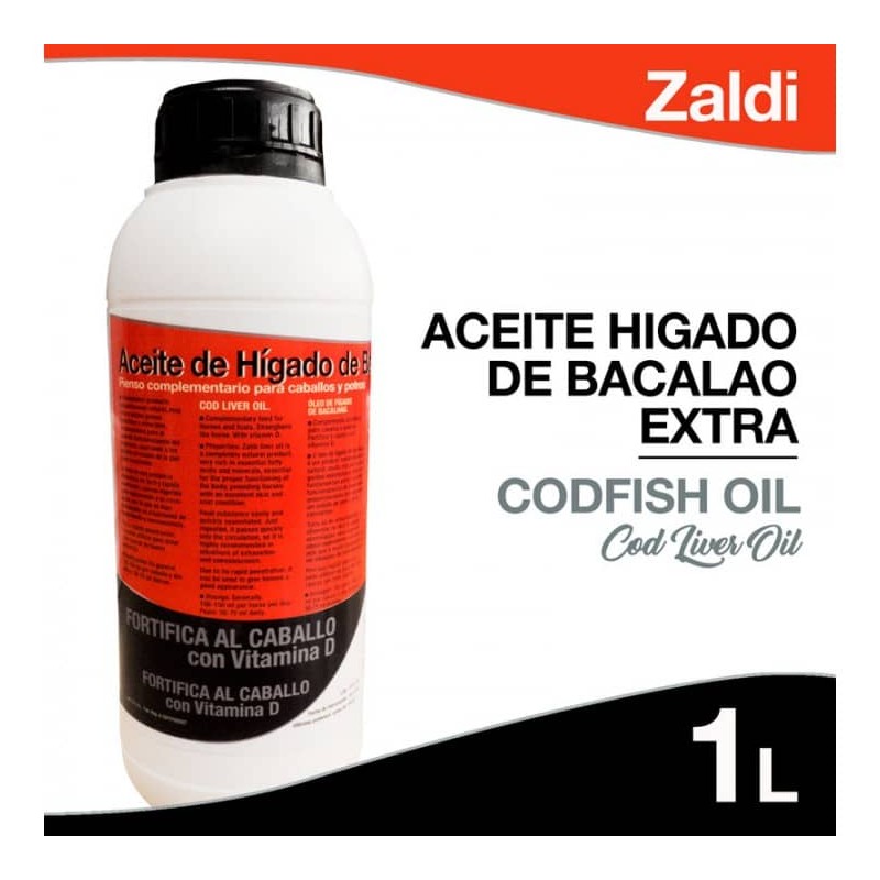 ACEITE HIGADO DE BACALAO ZALDI 1 L.