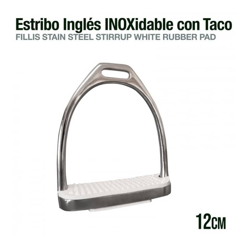 STAINLESS STEEL ENGLISH STIRRUPS A01-14K 12cm