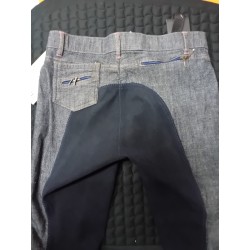 Pantalón de Equitación mujer estilo vaquero HKM