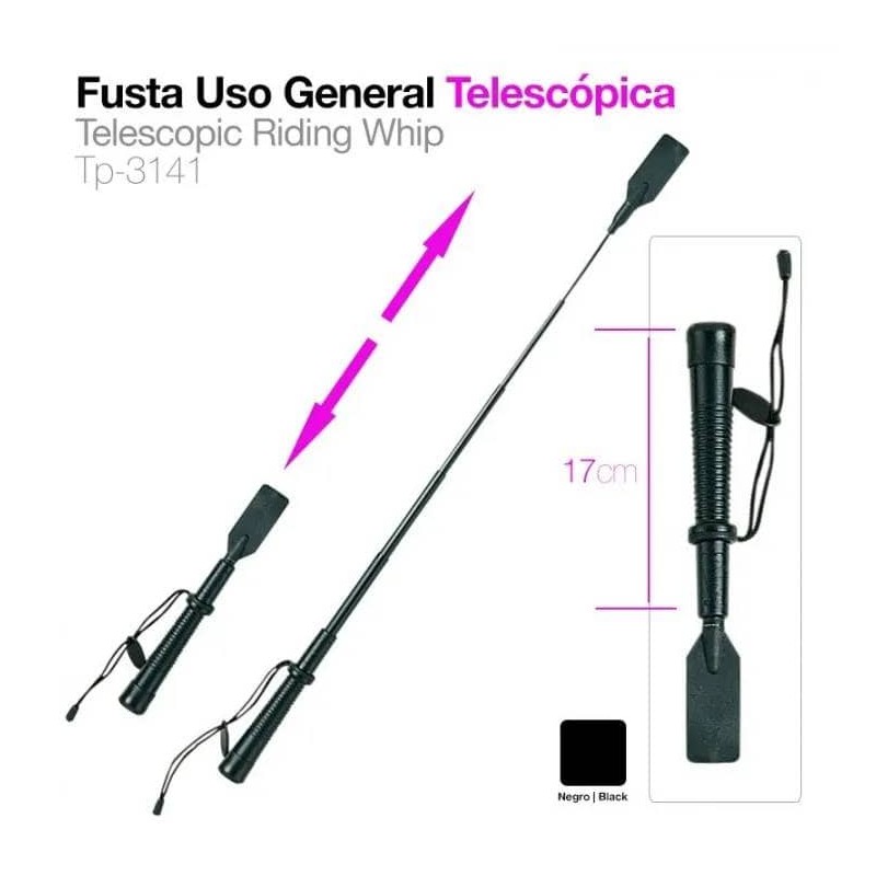 Equestrian Telescopic and foldable general purpose riding crop.
