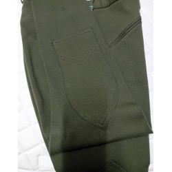 Basic Men's Equestrian cotton Breeches with knee patches