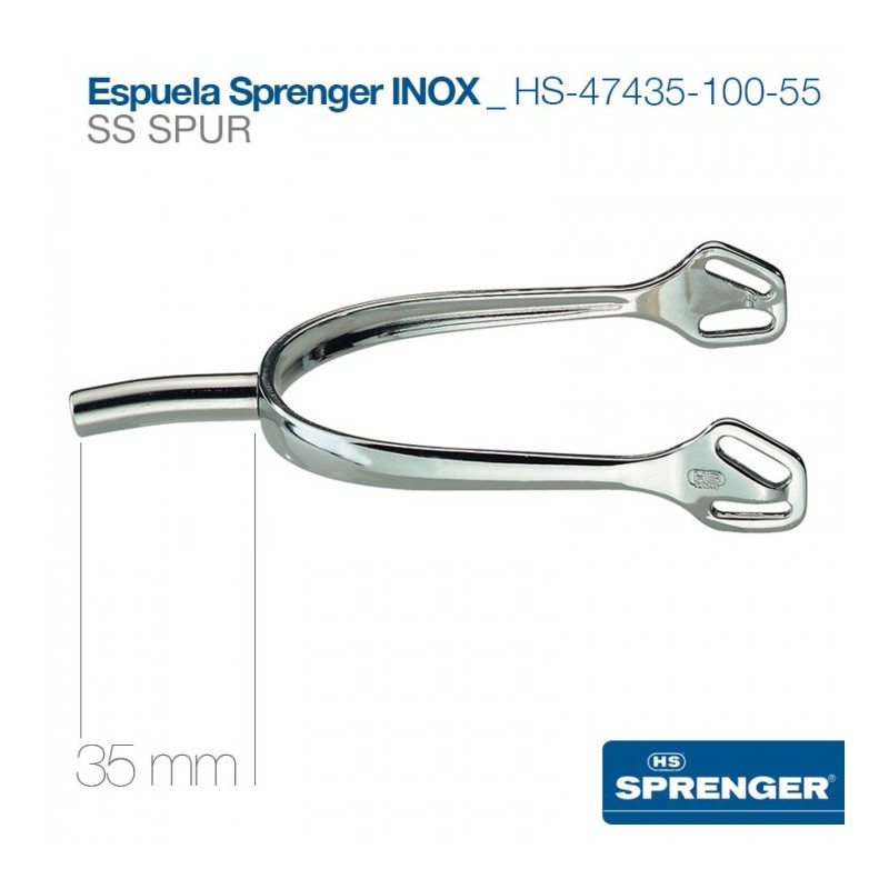 Sprenger stainless steel spurs 35mm