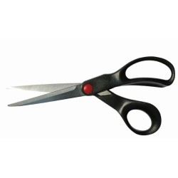 Tailoring shears with plastic handle