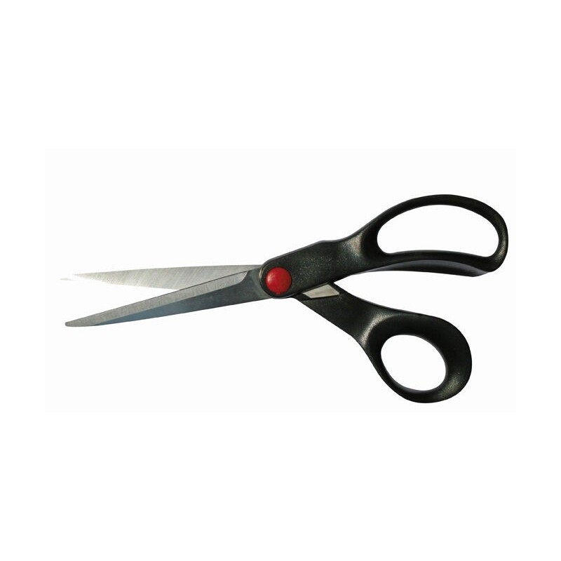 Tailoring shears with plastic handle